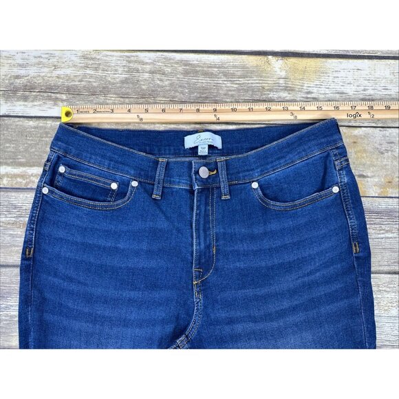 Encore By Indian Menzel Petite Skinny Ankle Jeans Size 12 Medium Wash A516302 - Picture 14 of 16